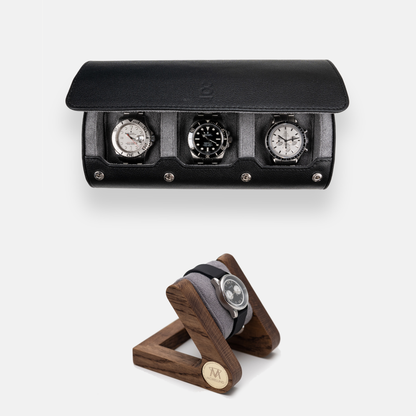 Watch Roll Large + Morelund Watch Stand